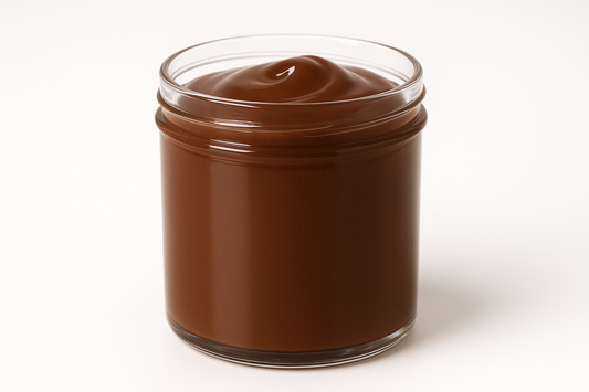 brown solid color slime in a slightly tall container